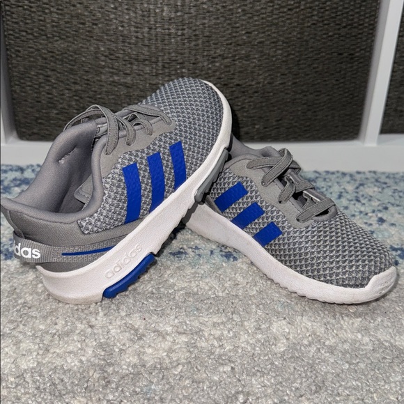 Adidas Gray and Blue Athletic Shoes - Picture 1 of 7